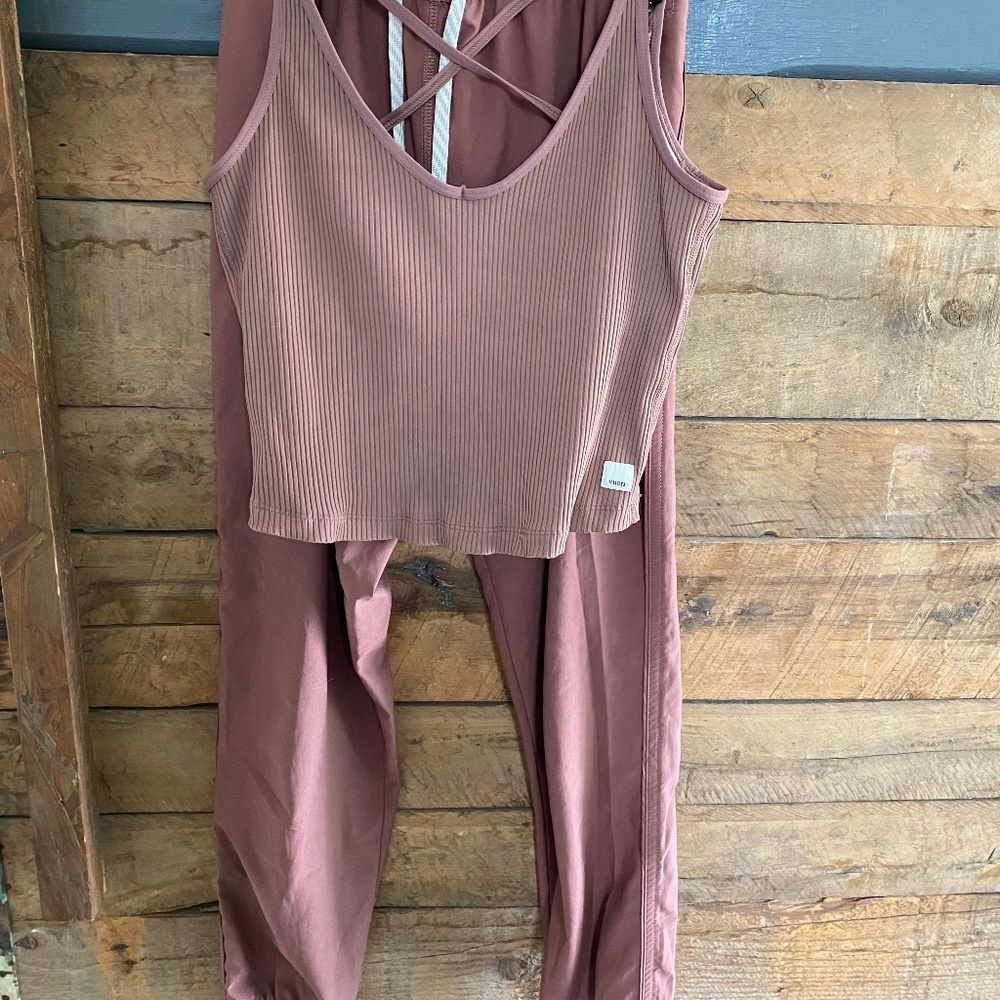 Mauve Pink Vuori Tank & Jogger Pant